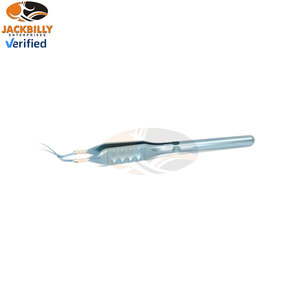 Capsulorhexis Forceps Cross Action Tips 1.5mm Largeur Sharp Dentelé Emboîtement En Acier Inoxydable Manuel MOL Certifié Ophtalmique - Product Image 2