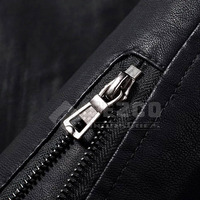 Veste en cuir de vachette sur mesure de haute qualité pour homme, col montant, imperméable, respirante, décontractée, fermeture éclair