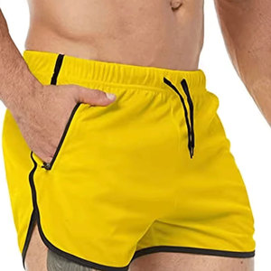 Pantalones Cortos Deportivos para Hombre, Más Vendidos, de Alta Calidad, Mezcla de Poliéster/Algodón, Diseño Sólido, Secado Rápido, Transpirables, con Cierre de Cordón - Product Image 3