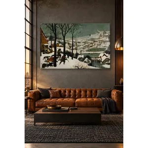 ภาพพิมพ์บนผ้าใบ "นักล่าในหิมะ" ของฟิดา บรูเกล - Product Image 1