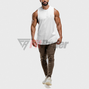 Men's Quick Dry Gym Tank Top Drop Armhole Bodybuilding Muscle <b>Stringer</b> <b>Vest</b> for Fitness Training - Product Image 4