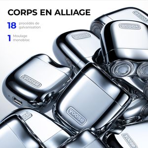 Rasoir électrique portable léger en alliage pour hommes, rechargeable Type-C, étanche IPX7, rasoir USB pour le visage (modèle allemand) - Product Image 5