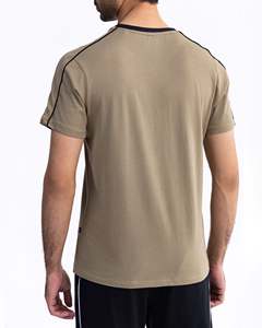 Camisetas de hombre con cuello redondo teñido liso de algodón 100% - Product Image 6