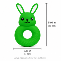 Jouet pour chien en latex naturel, jouet à mâcher en forme de lapin, jouet à tirer, écologique, prix de gros d'usine