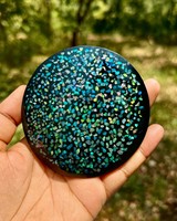 Opale naturelle doublet fantaisie ronde, pierre précieuse de 1000 à 1300 carats, opale de feu multicolore, cristal de guérison et pierre de collection
