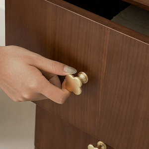 Warm Brown Engineered <b>Wood</b> Writing <b>Desk</b> with Drawers and Cabinet Storage 1-Year Warranty - Product Image 2