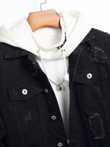 Pantalones vaqueros desgastados lavados con ácido/piedra para hombre en la mejor calidad con colores personalizados y logotipo personalizado Venta caliente - Product Image 4