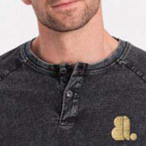 Camiseta de Manga Larga para Hombre, Estilo Lavado Ácido, con Logotipo Personalizado, Camiseta Vintage Lavada Ácido - Product Image 1