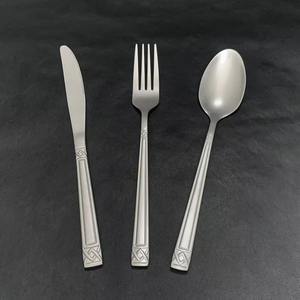 Stainless Steel <b>Knife</b> Spoon and Fork Dinnerware <b>Set</b> Middle East Pattern Customizable Cutlery <b>Set</b> - Product Image 2