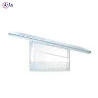Support de sécurité transparent pour tablette, soudure ultrasonique sans couture, sans colle, support antivol à ressort pour câble, pour iPad (vente au détail)