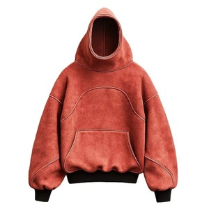 Sweat-shirt unisexe à capuche surdimensionné, sweat-shirt à fermeture éclair épais et doux de haute qualité, vêtements de rue en gros, sweat-shirt à fermeture éclair - Product Image 2