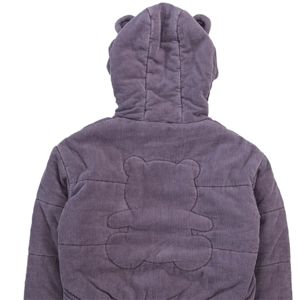 Ours oreille culture violet doudoune pour hommes mignon confortable recadrée hiver Style avec Adorable à la mode ours oreilles décontracté Street Wear - Product Image 6