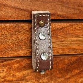 Perillas de Cuero Pulido Impermeables Hechas a Mano de Primera Calidad ElegantHide para Gabinetes, Cajones, Muebles, Armarios, Color Natural, Estilo Encantador - Product Image 4