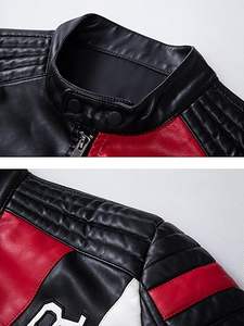 Veste de camionneur à capuche en simili cuir pour homme, style tendance, vente en gros, dernier modèle, doublure en sherpa, veste en cuir classique 2024 - Product Image 4