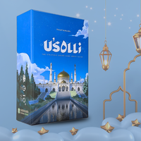 Juguetes Educativos Islámicos para Musulmanes, Enseñanza de la Oración Sala, Juego de Mesa Islámico Usolli, Tarjetas para Toda la Familia, Regalos de Ramadán y Eid
