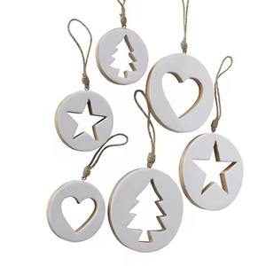 <b>Christmas</b> Decoprative mango Wood Hanging Tree Ornament For Home Christm,as New Year <b>Decor</b> - Product Image 1
