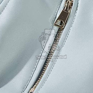 Nouvelle arrivée Veste en cuir d'hiver pour femmes avec fermeture éclair / Conception de col rabattu personnalisée Veste en cuir véritable pour femmes - Product Image 6