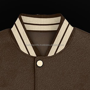 Vente en gros de veste Letterman Varsity avec manches en cuir Veste de baseball Letterman à la mode pour hommes Vêtements d'hiver Veste pour homme - Product Image 3