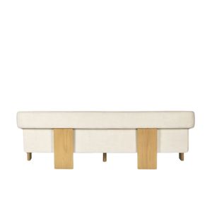 Sofa 2 CHỖ NGỒI David bền cao cấp bằng gỗ Tếch tùy chỉnh màu sắc đệm cho ngoài trời BIỆT THỰ VƯỜN Patio hồ bơi khu nghỉ mát - Product Image 4