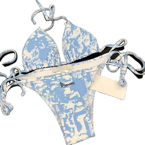 Maillot de bain deux pièces pour femmes, ensemble bikini confortable et extensible, pour la plage, la piscine, les vacances, tissu léger - Product Image 6