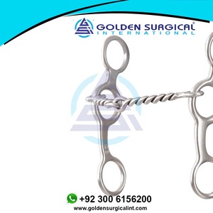 Snaffle de alambre trenzado 5 en Bit Horse Track Training Racing Riding Instrumentos al por mayor de alta calidad - Product Image 3