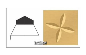 Eaglion International Ms/Ss Ring <b>Engraving</b> Big Machine <b>Tool</b> 2X 130 V-Shaped Diamond Cutting Bit for Jewelry Making - Product Image 5
