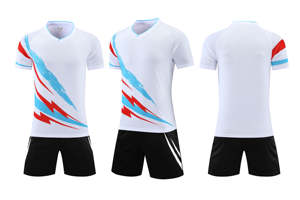 Men's Soccer Training Uniform Breathable Polyester Sublimated Jersey for Boys and <b>Kids</b> Football Wear - Product Image 4