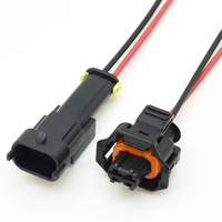 Para Bosch, enchufe de inyector Common Rail de combustible diésel automático de 2 pines, enchufe de Sensor de cigüeñal de coche 1928403698/1928404226 para hombre/mujer