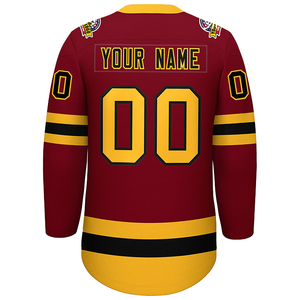 Ventes en gros de maillots de hockey sur glace personnalisés OEM, logo personnalisé, maille respirante, uniformes de hockey sur glace vierges pour équipe - Product Image 4