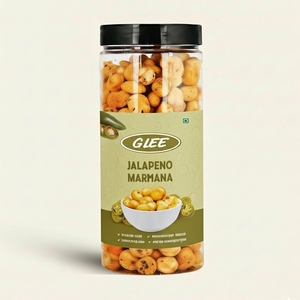 Glee Impex Makhana (Noix de Renard) Grillée au Jalapeño Épicé, Premium, Sans Gluten, Riche en Protéines, Pot en Plastique 80g - Product Image 1