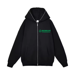 Wholesale Best Quality Full Zip Hoodie Heavyweight Custom Design Solid Colors 100%Cotton Fleece Breathable Hoodies & Sweatshirts - Product Image 6