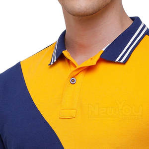 เสื้อโปโลสำหรับผู้ชายดีไซน์ล่าสุดพร้อมโลโก้ออกแบบเองระบายอากาศได้น้ำหนักเบาลายพื้นบริการ OEM - Product Image 2