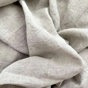 Vente en gros 100% lin tissu 292 cm largeur 200gsm style uni tissé pour coussins de literie Textiles de maison-115 ''lin cour/mètre pour - Product Image 2