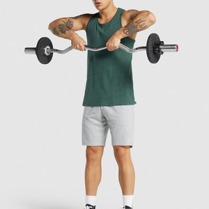 Hot Sale 100% New Cotton Polyester Men's Oversized Casual <b>Running</b> Tank Top Custom Color Breathable Quick Dry Style Knitted Top - Product Image 3