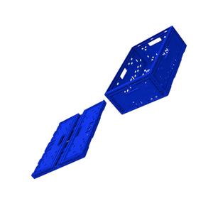 DPK56 Plastic Folding <b>Crate</b> 40x60x20cm Industrial Use Turkey Origin Convenient Tableware - Product Image 2