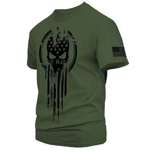 2025 nuevo elegante OEM personalizado hombres Regular Fit manga corta 100% algodón cuello redondo Camiseta de alta calidad logotipo personalizado Unisex - Product Image 2