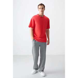 เสื้อยืดผู้ชาย Fiesta รุ่นพื้นฐาน ผ้าฝ้าย 100% เนื้อหนานุ่ม ทรงโอเวอร์ไซส์ ผ้าเจอร์ซีย์-88353 - Product Image 5