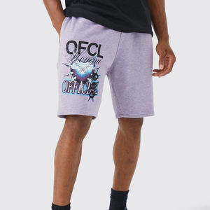 Pantalones cortos deportivos informales para hombre, forro polar de algodón cómodo de alta calidad con cintura elástica, precio al por mayor, joggers sólidos - Product Image 5