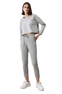 Vêtements pour femmes New Styles V Neck Womens Oversized Tracksuit Cotton Fleece Sweatshirts Long Sleeve Pullover Outfits - Product Image 5