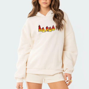 OEM/ODM sudaderas con capucha de alta calidad para mujer sudaderas con capucha holgadas para mujer 100% algodón francés Terry Drop Shoulders pulóver sudadera para mujer - Product Image 1