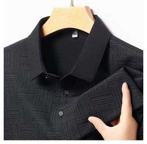 Chemises polo pour hommes, chemise polo en coton tendance pour les jeunes, les adultes et les hommes matures - Product Image 1