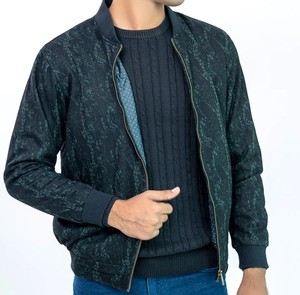 Bombardier de baseball fait à la main au Pakistan vestes d'université pour hommes avec logo avant à motif solide - Product Image 3