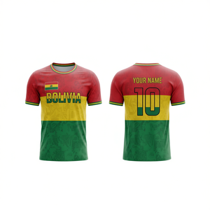 Custom <b>Name</b> and Number Bolivian Soccer Shirt Set 2026 for World <b>Cup</b> Fan Jerseys - Product Image 2