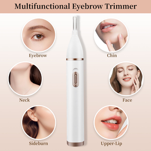 Tondeuse à sourcils et nez pour femmes, lame à double tranchant <span class=keywords><strong>2</strong></span> en 1, tondeuse à sourcils et nez indolore - Product Image 2