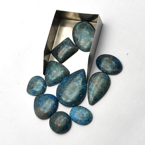 10 pièces naturel néon Apatite 10-20mm ovale poire coussin Cabochon 50.44 Gms Lot Iroc ventes taille libre mélange forme pierre précieuse en vrac - Product Image 5