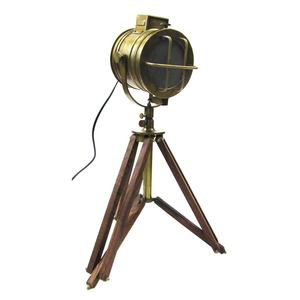 Projecteur de table vintage avec pieds marron, fabricant et exportateur indien de lumière électrique - Product Image 1
