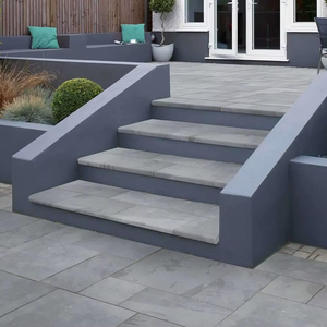Escaliers d'extérieur en ardoise naturelle au design moderne Marches d'escalier en pierre Plaques <span class=keywords><strong>de</strong></span> marches <span class=keywords><strong>de</strong></span> jardin durables pour l'aménagement paysager Antiacide pour villas - Product Image 1