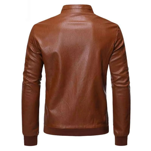 Chaqueta de Cuero para Hombre, Hecha a Mano con Cuero Vacuno Genuino, Fabricada en Sialkot, Pakistán, MOQ Bajo, Chaquetas de Cuero para Hombre de Alta Calidad - Product Image 2
