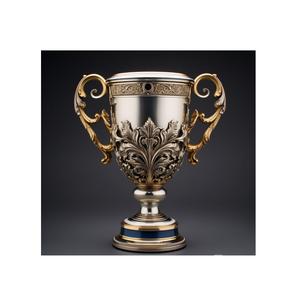 Trofeo de metal personalizado con acabado en oro antiguo con forma creativa, perfecto para celebrar la excelencia profesional y los honores - Product Image 2