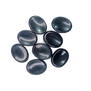 ฮวงจุ้ยและนางฟ้าคริสตัลเคลือบเงาอัญมณีสีดำบำบัดแบบออบซิเดียนสำหรับปาล์มกังวลคริสตัลหินกังวล - Product Image 5